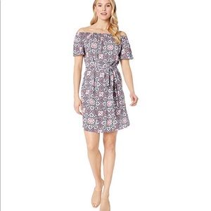 MICHAEL Michael Kors Mosaic off shoulder dress L